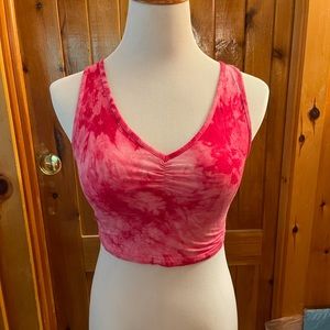 Tie Dye Ruched Tank Top